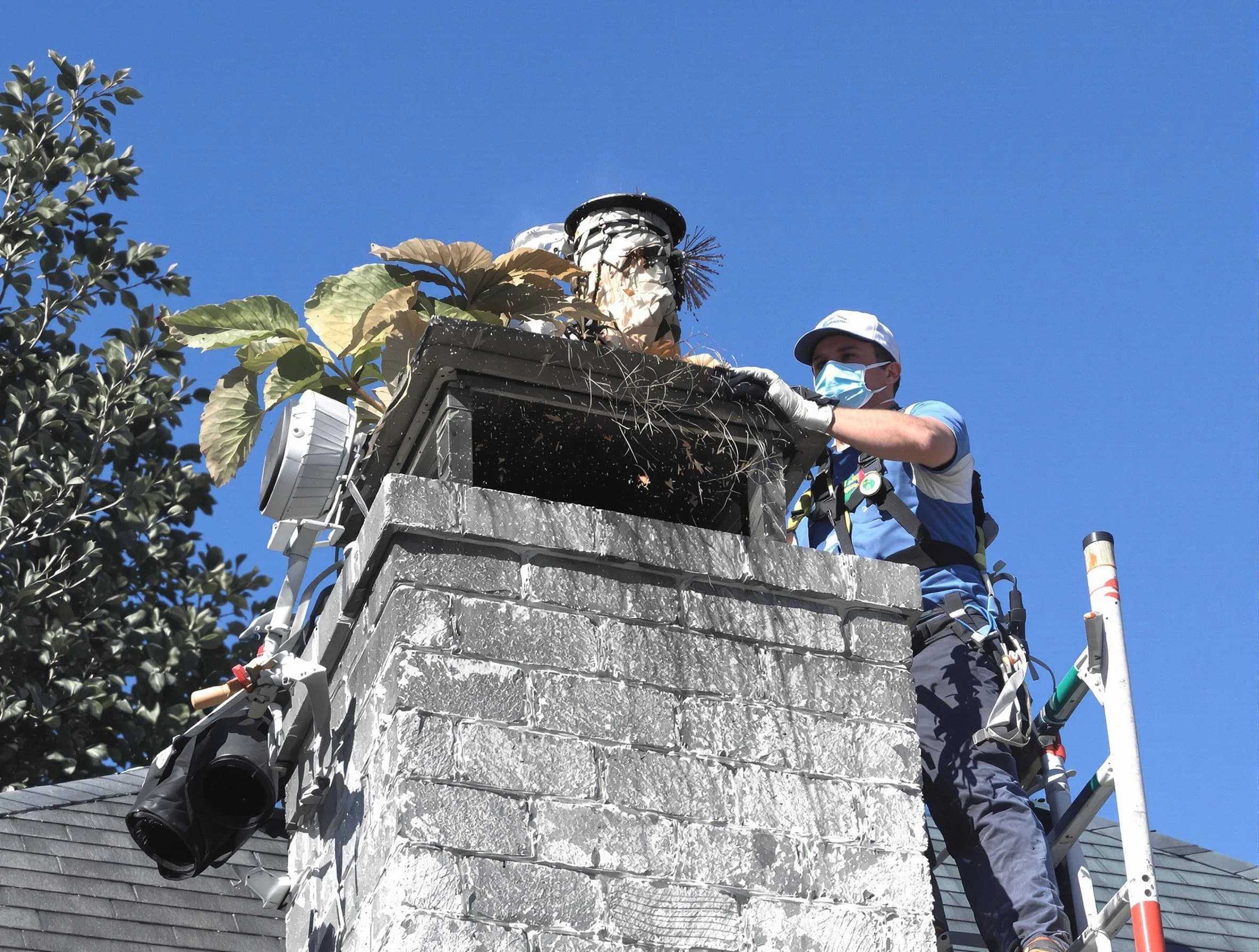 Fountain Hills Chimney Sweep specialist performing chimney cleaning in Fountain Hills, AZ