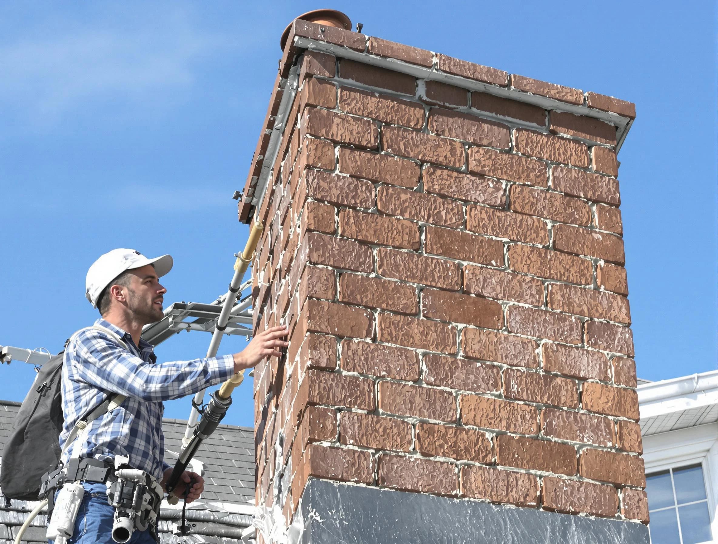Brickwork for a chimney rebuild by Fountain Hills Chimney Sweep in Fountain Hills, AZ