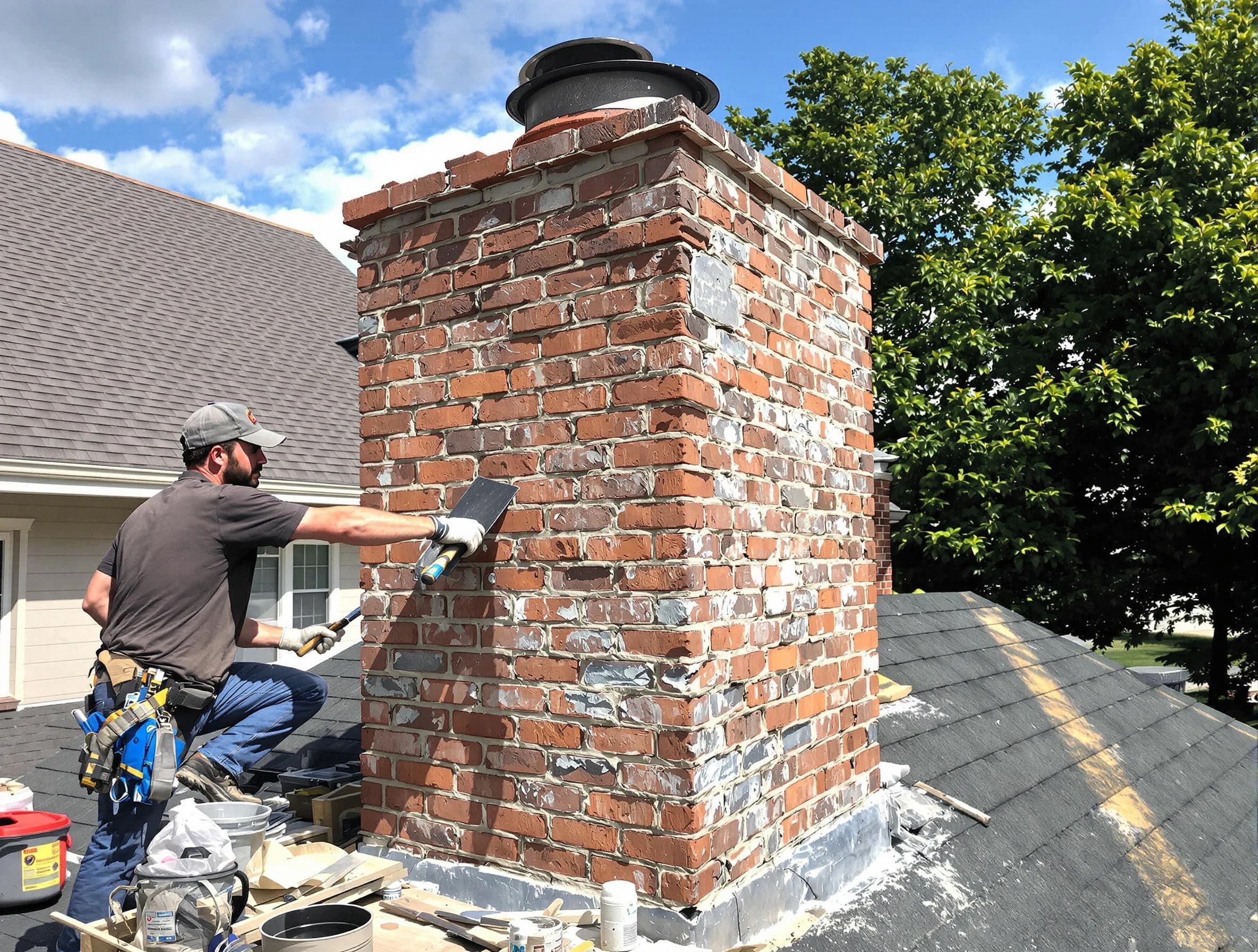 Completed chimney rebuild by Fountain Hills Chimney Sweep in Fountain Hills, AZ