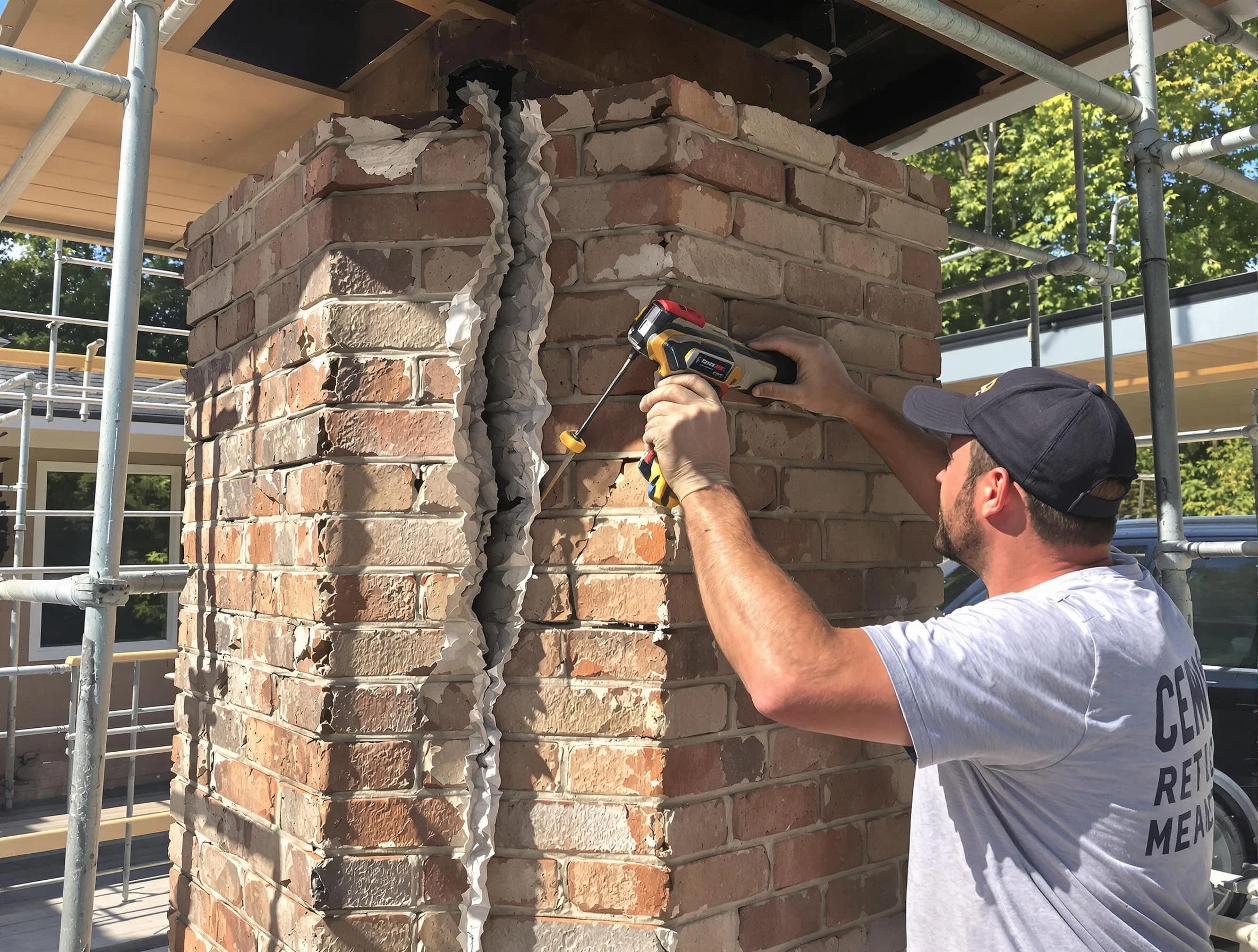 Fountain Hills Chimney Sweep technician performing chimney repair in Fountain Hills, AZ