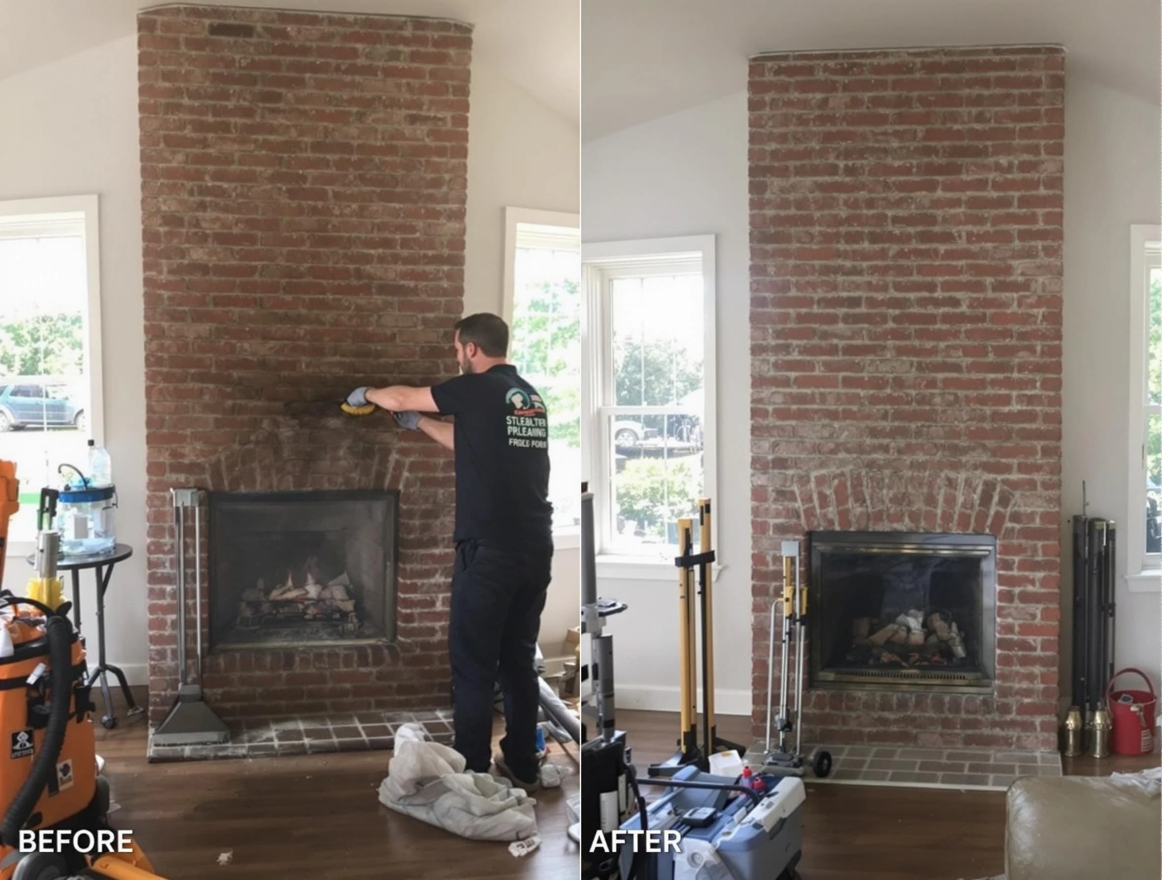 Finished chimney sweeping service by Fountain Hills Chimney Sweep in Fountain Hills, AZ