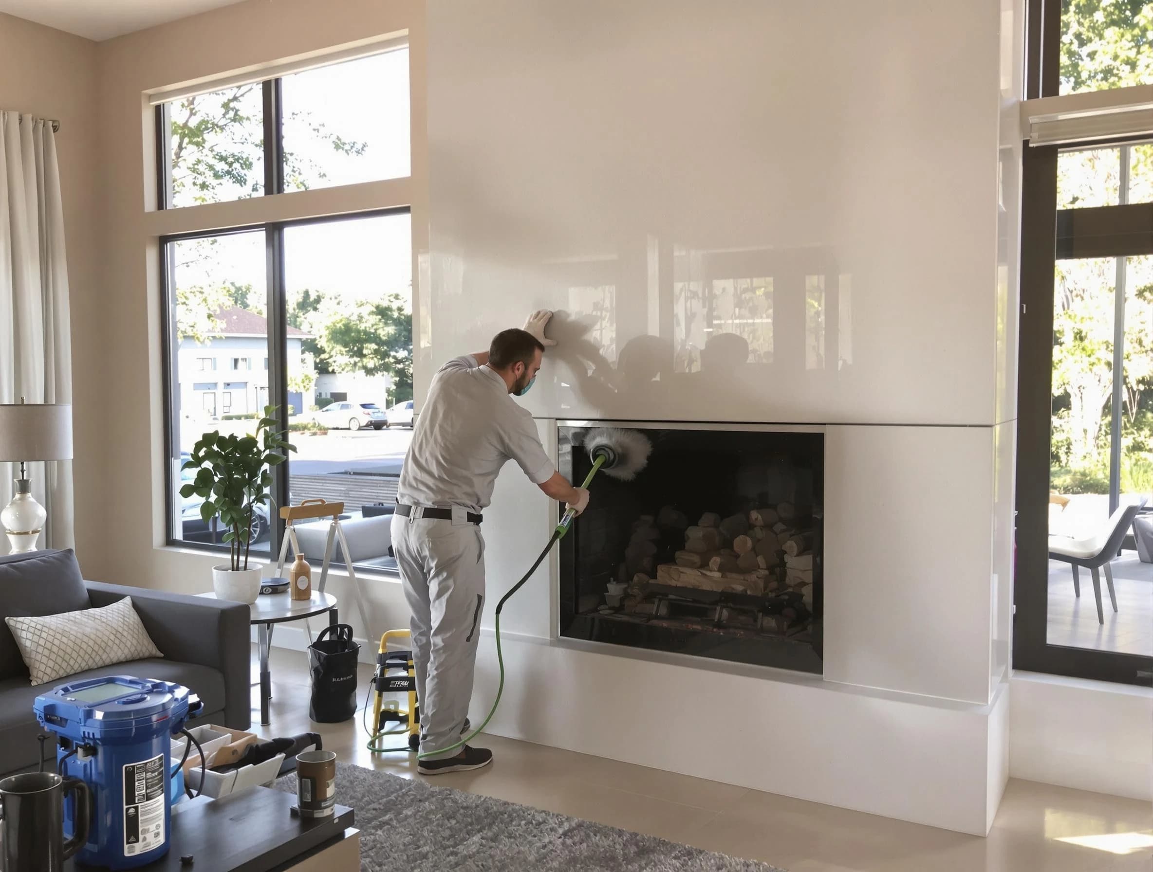 Fountain Hills Chimney Sweep performing thorough soot removal in Fountain Hills, AZ
