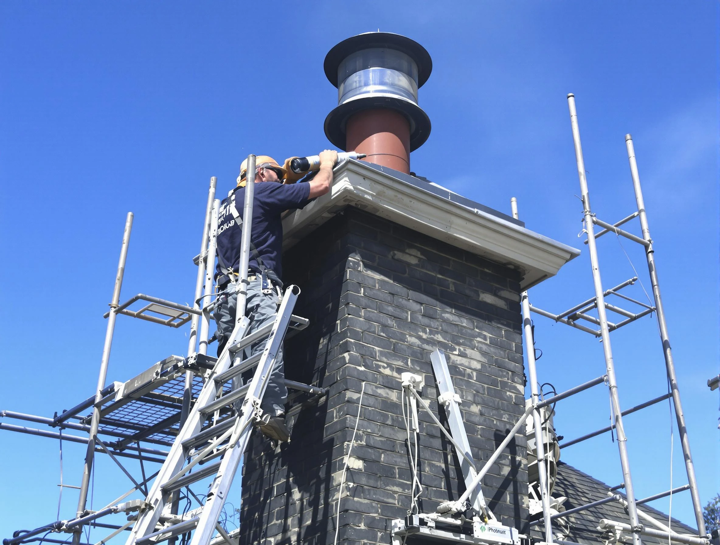 Sturdy chimney crown finished by Fountain Hills Chimney Sweep in Fountain Hills, AZ