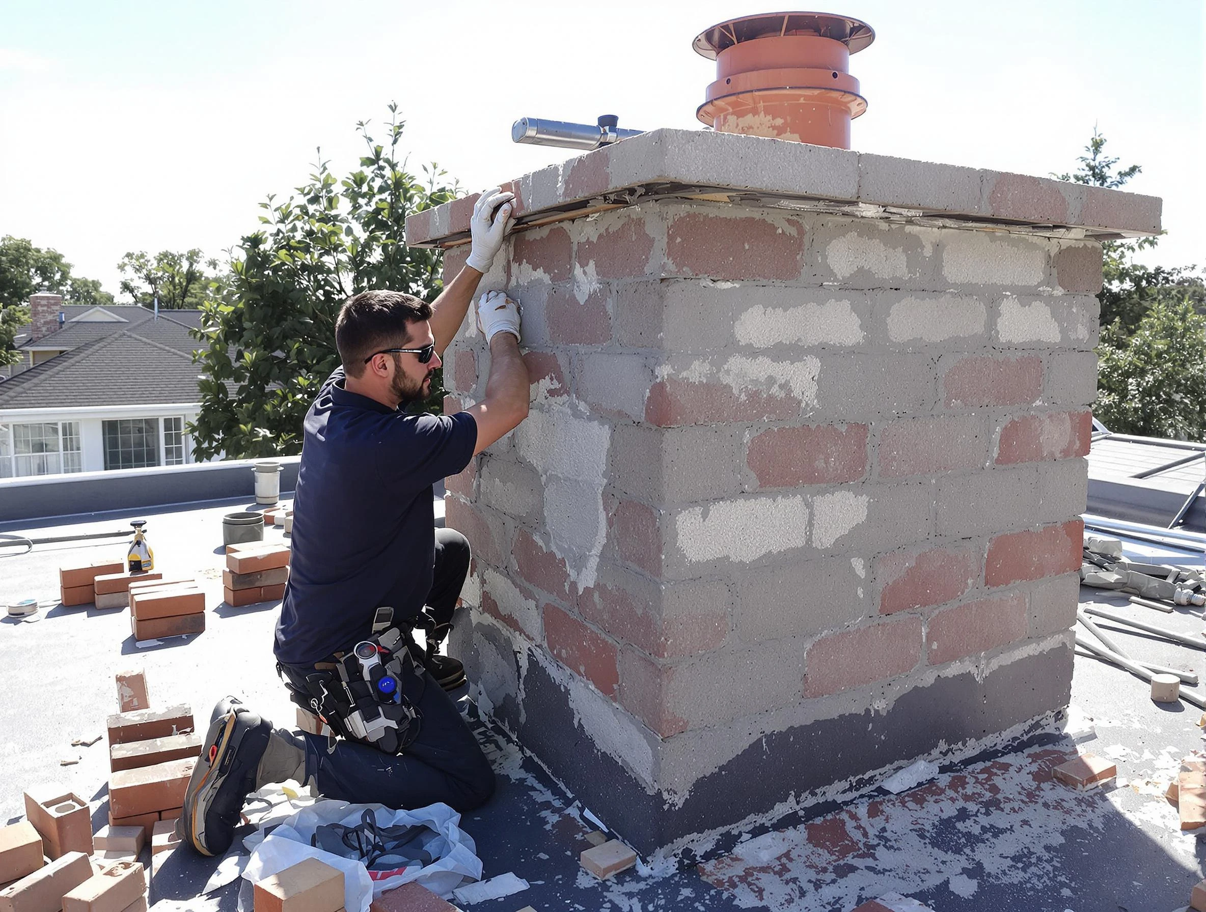 Advanced chimney repair process by Fountain Hills Chimney Sweep in Fountain Hills, AZ
