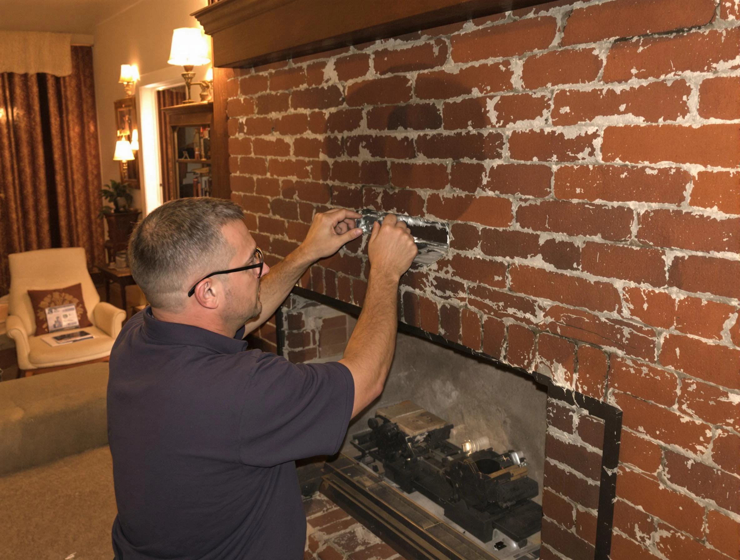 Fountain Hills Chimney Sweep expert fixing a fireplace in Fountain Hills, AZ