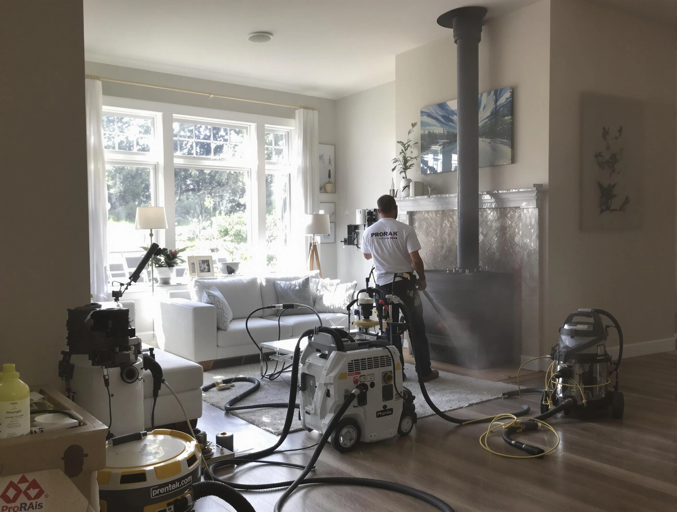 Soot removal service by Fountain Hills Chimney Sweep for a fireplace in Fountain Hills, AZ